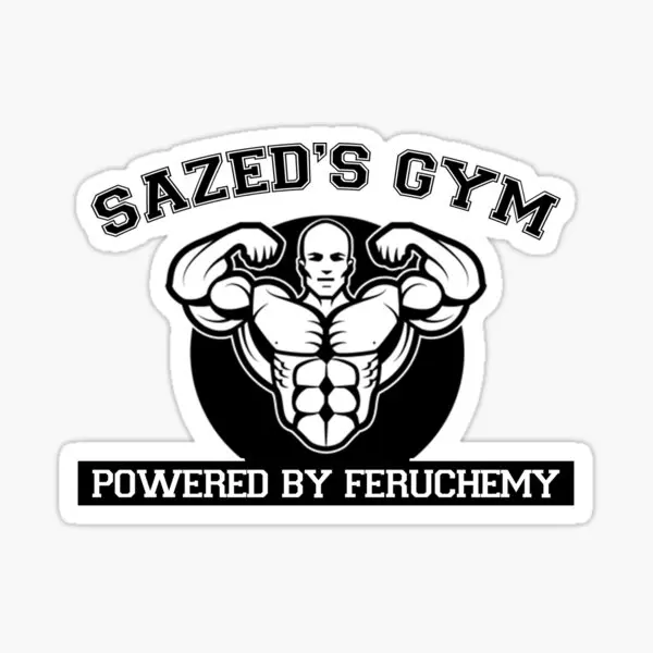 Sazed Is Gym 5 pegatinas para equipaje artístico, pegatinas para niños, parachoques, habitación, impresión del hogar, fondo, sala de estar, decoración bonita