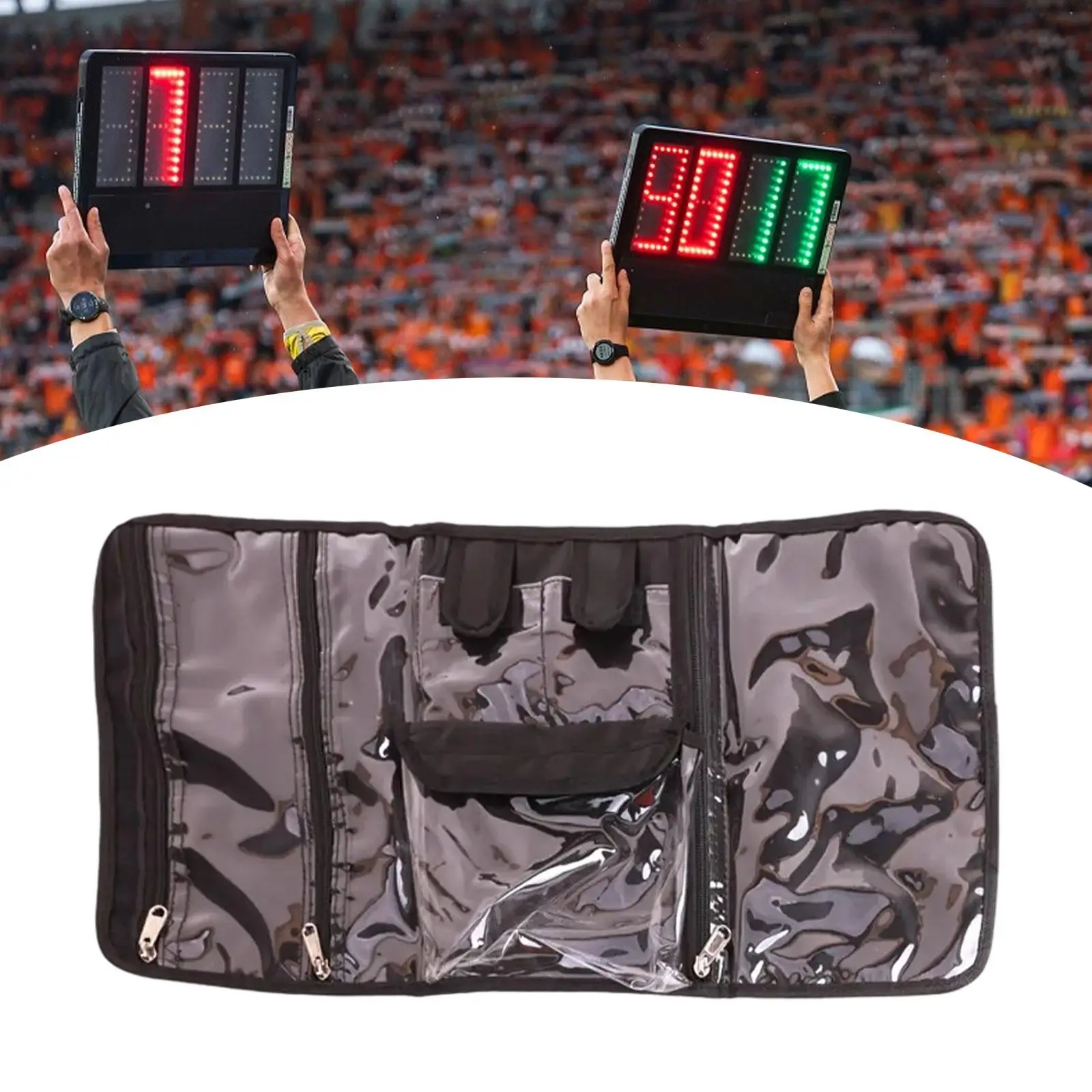 

Multi Function Soccer Referee Bag Wear Resistant Organizer Case with Large Capacity for Football Practice