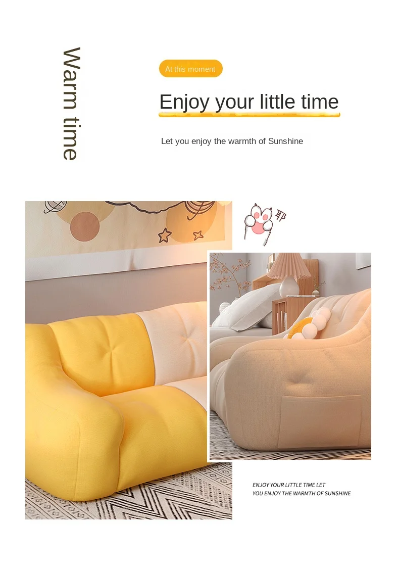 Lazy Sofa Can Lie and Sleep Balcony Lying Easy Chair Living Room Bedroom Small Sofa