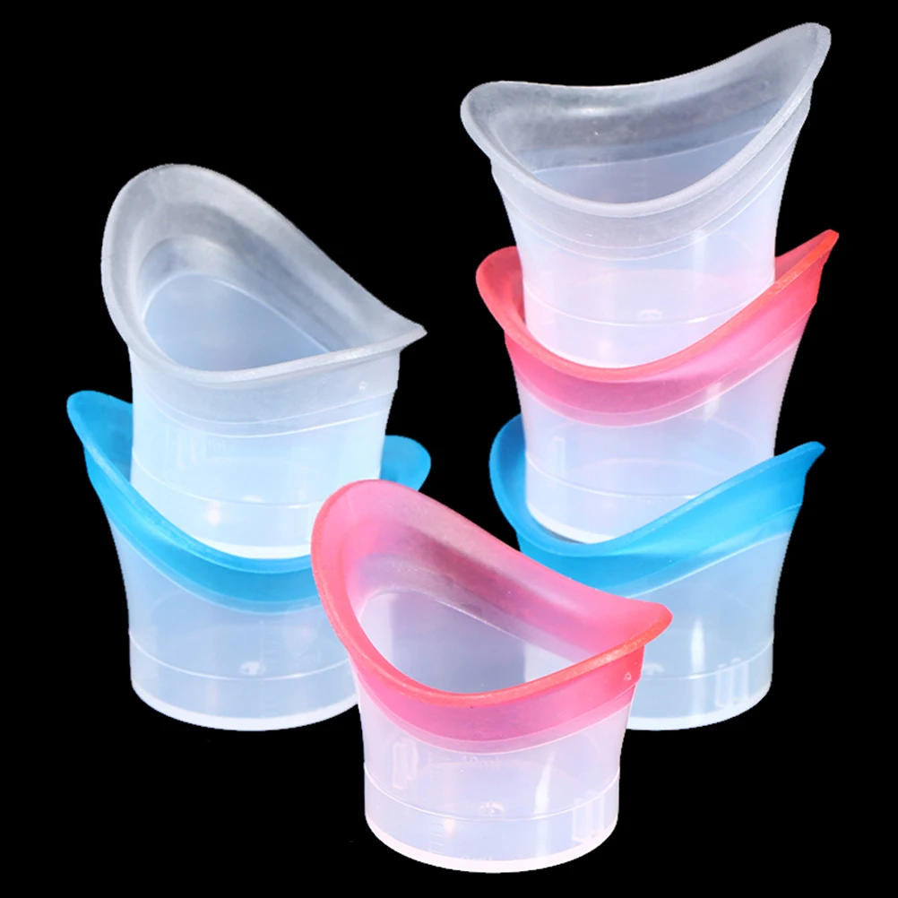 2pcs Eyewash Cup Silicone Resuable Soft Eye Bath Cup Eye Wash Cup for Elderly Women Men Children