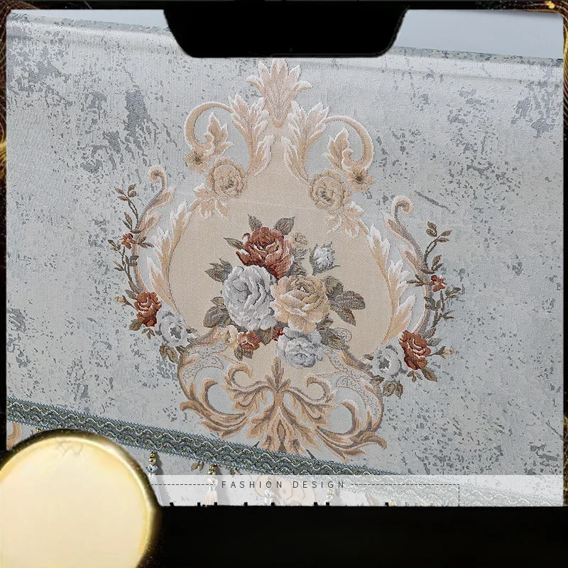 

Чехол для телевизора в европейском стиле, тканевый пылезащитный чехол, подвесной универсальный чехол для телевизора на рабочем столе, скатерть для шкафа