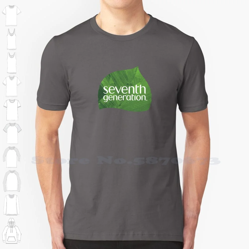 Seventh Generation Logo Casual Streetwear Print Logo T-shirt Graphic 100% Cotton Tee