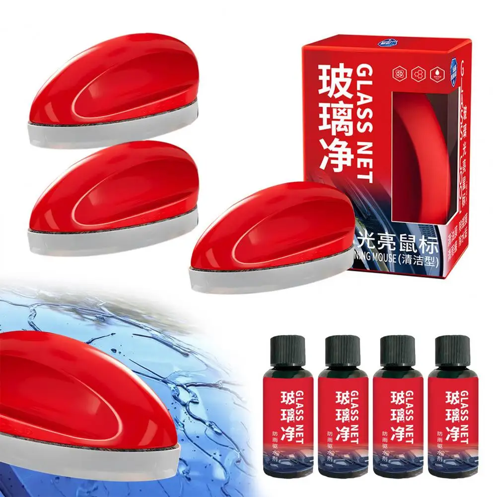 Powerful Car Windshield Cleaner Oil Film Remover Windshield Cleaner Spray Oil Film Cleaner Fast-acting Car Windshield Wiper Kit