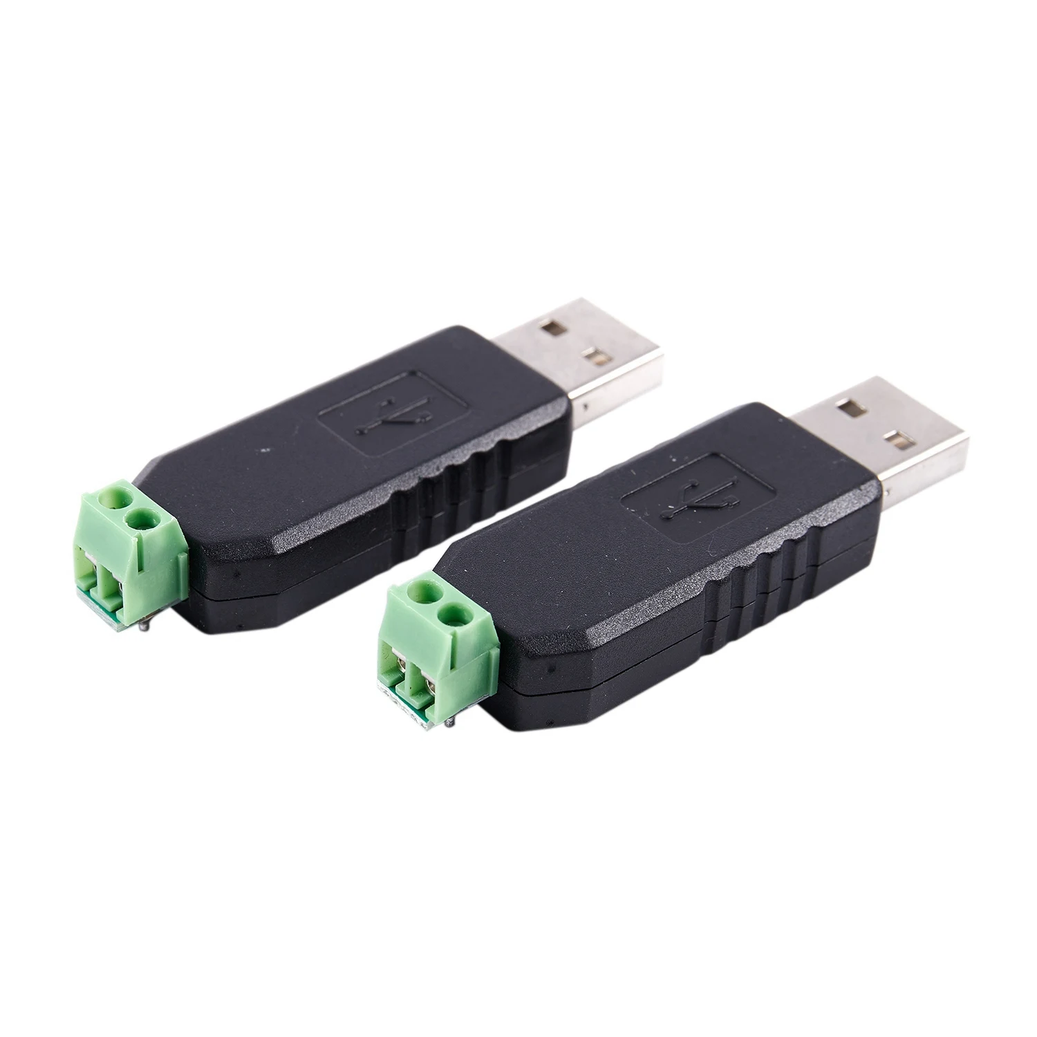 Convertidor de interfaz de RS-485 USB a RS485, adaptador de serie compatible + PLC, 2 unidades