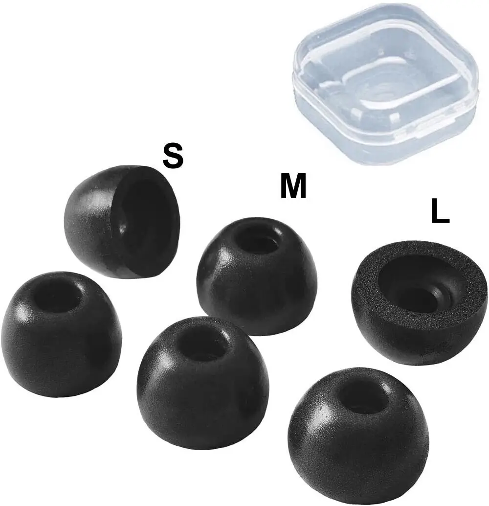 6 pezzi di punte per le orecchie in Memory Foam per Samsung Galaxy Buds 2 auricolari per auricolari auricolari L M S