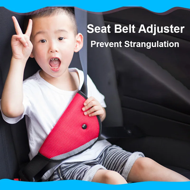 Juste de Sécurité Confortable en Forme de Triangle pour Enfant, Étui de Protection en Maille Respirante et Réglable pour Ceinture de Sécurité de Voiture