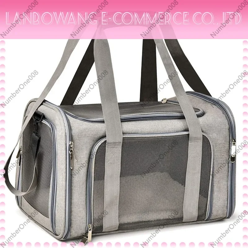 Portable Breathable Cat Carrier Bag Outdoor Handbag for Small Dogs Cats Vehicle Travel Use