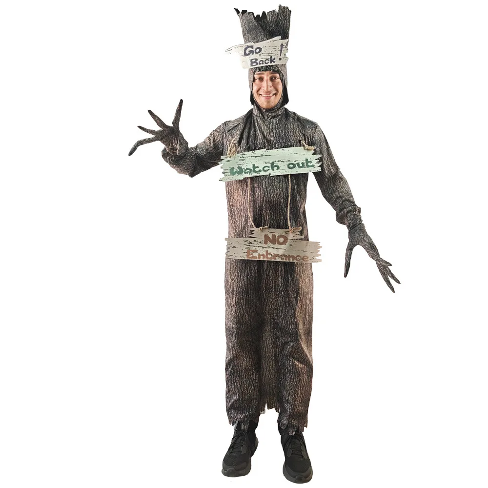 

Adult Halloween Scarty Tree Monster Jumpsuit Men Women Anime Costume Stage Performance Dress up Clothes Party Show Outift 2025