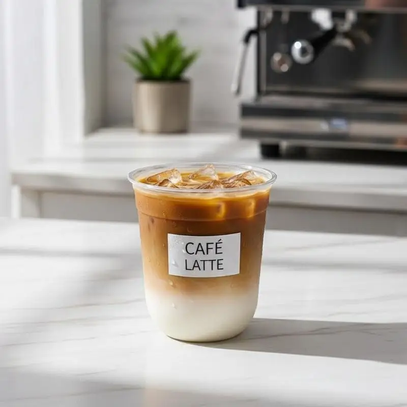 10Pcs U-shaped Disposable Cups Transparent Coffee Cups With Lids For Hot Drink Milk Tea Takeaway Beverage Cups