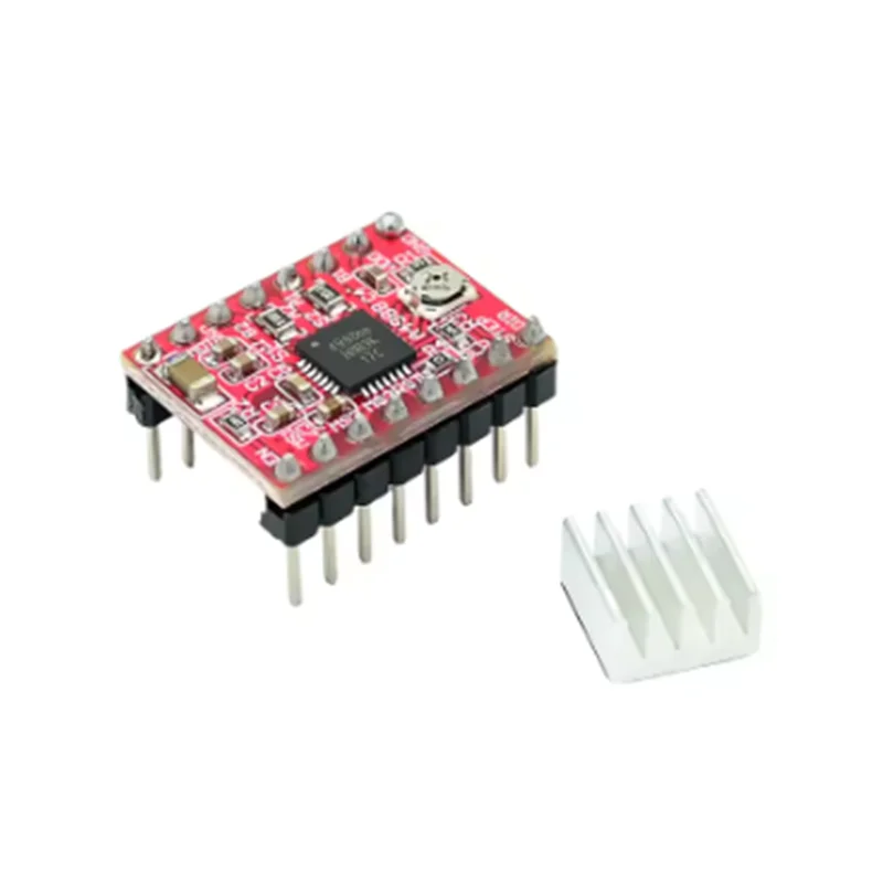 1-10pcs 3D Printer Parts StepStick DRV8825 A4988 Stepper Motor Driver With Heat sink Carrier Reprap RAMPS 1.4