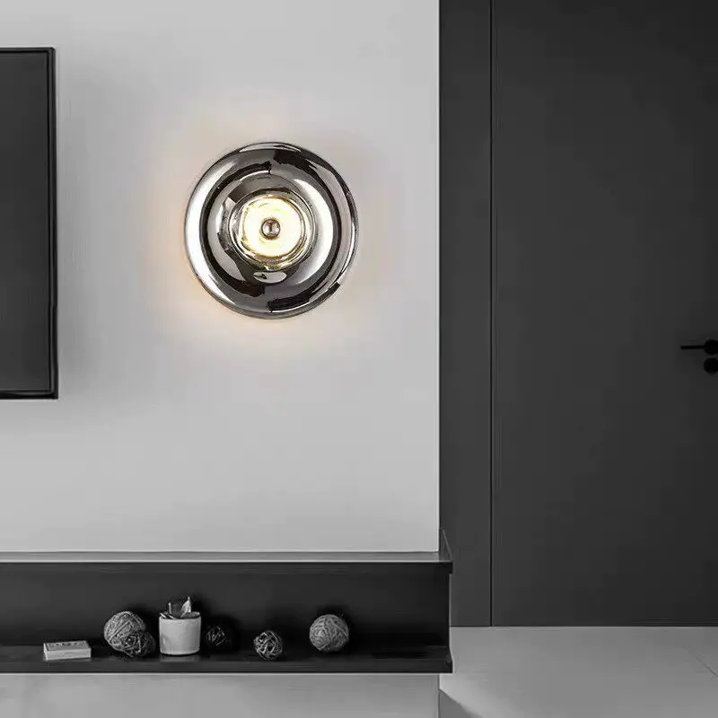 

Designer Lava Wall Lamp LED Bauhaus Corridor Background Light Modern Bedroom Bedside Sconce Living Room Decorative Fixture
