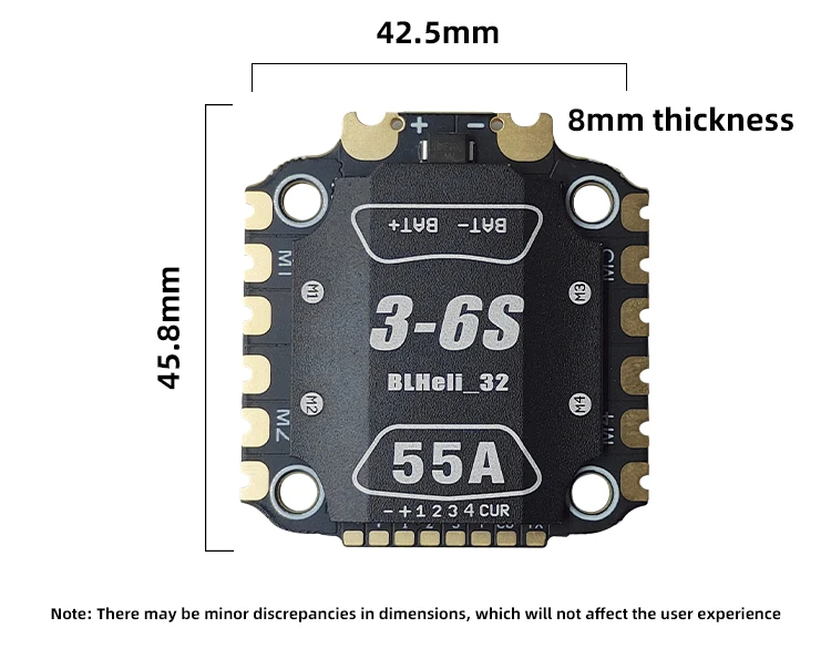 Image of DAKEFPV BLHeli_32 3-6/3-8S 55A/60A/70A Metall-ESC Elektronischer Geschwindigkeitsregler Direkt vom Hersteller Drohnen-Zubehör