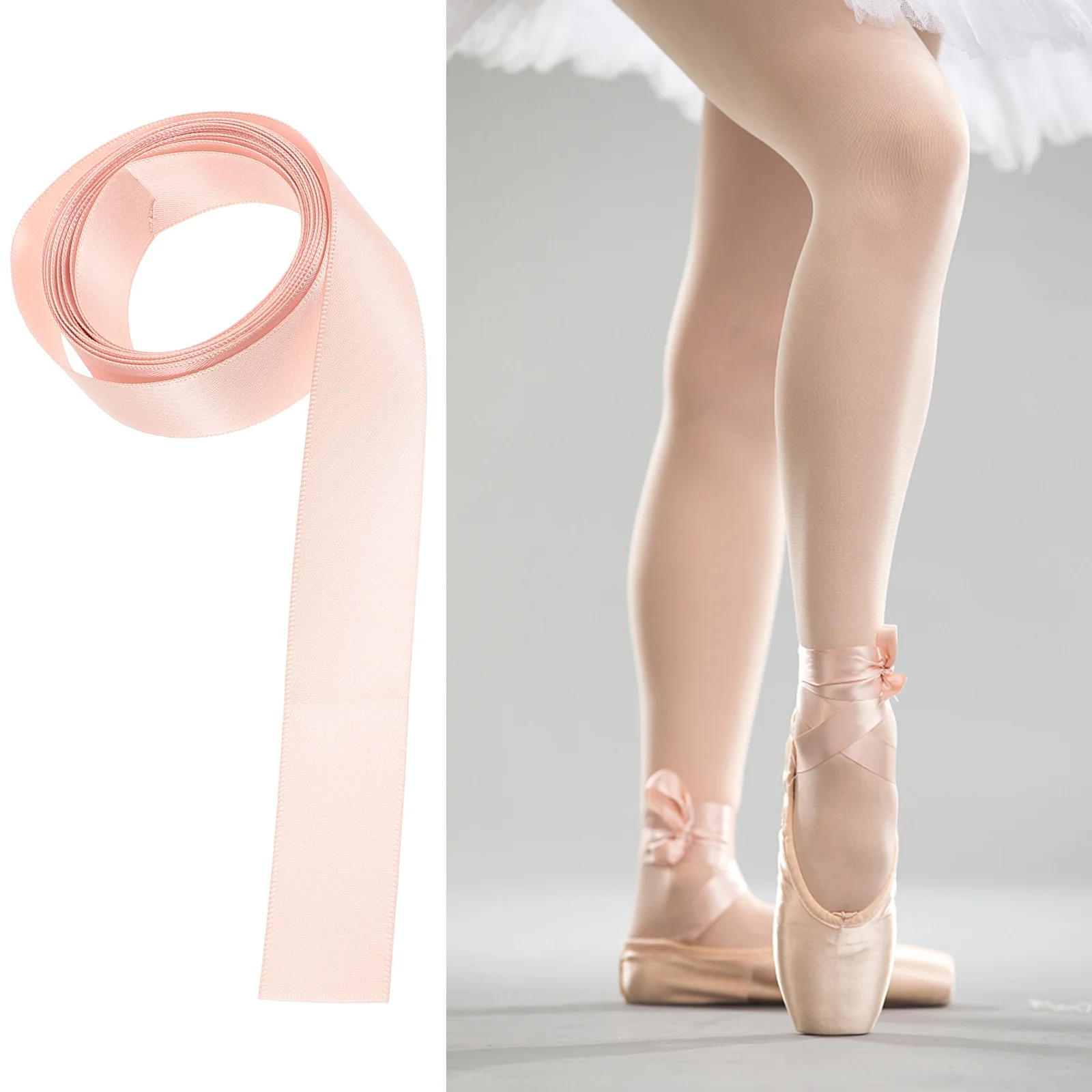 Ballet Shoes Ribbon for Dance Show Stage Performance Pointe Shoe Accessories Reusable Wrap Pink Laces Straps Girls Women Soft