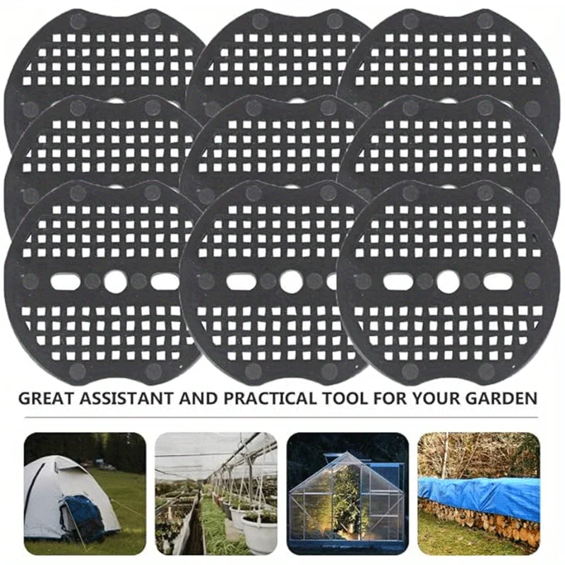 53pcs Landscape Nail Washers Heavy-Duty Plastic Garden Ground Stakes Washers For Weed Barrier Fabric Fixing Garden Accessories