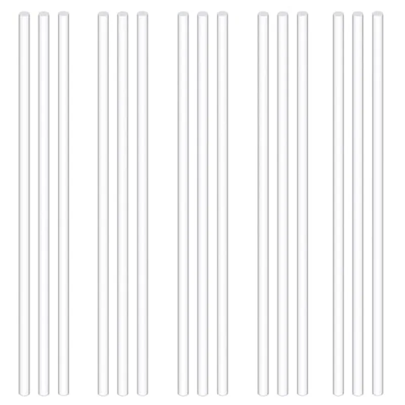 ชุดแท่งอะคริลิคขนาด 15 ชิ้น เส้นผ่านศูนย์กลาง 300 มม. ชุดอุปกรณ์แท่งอะคริลิคใสทรงกลมสำหรับงาน DIY วัสดุทำโมเดล - งานฝีมือ DIY