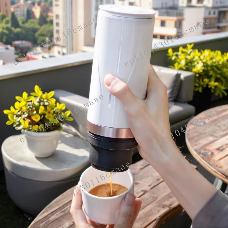 Concentrated and instant travel coffee machines, aluminum 5V portable car capsule coffee machines