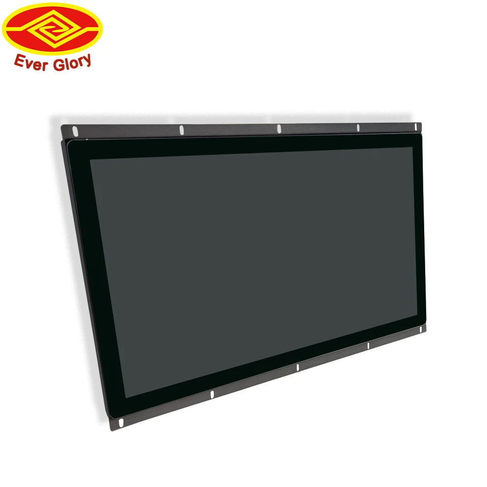 Monitor do LCD do tela táctil para o quadro industrial, aberto, impermeável, 10 pontos do toque, Pcap capacitivo, 21.5 Polegada, parte dianteira, IP65