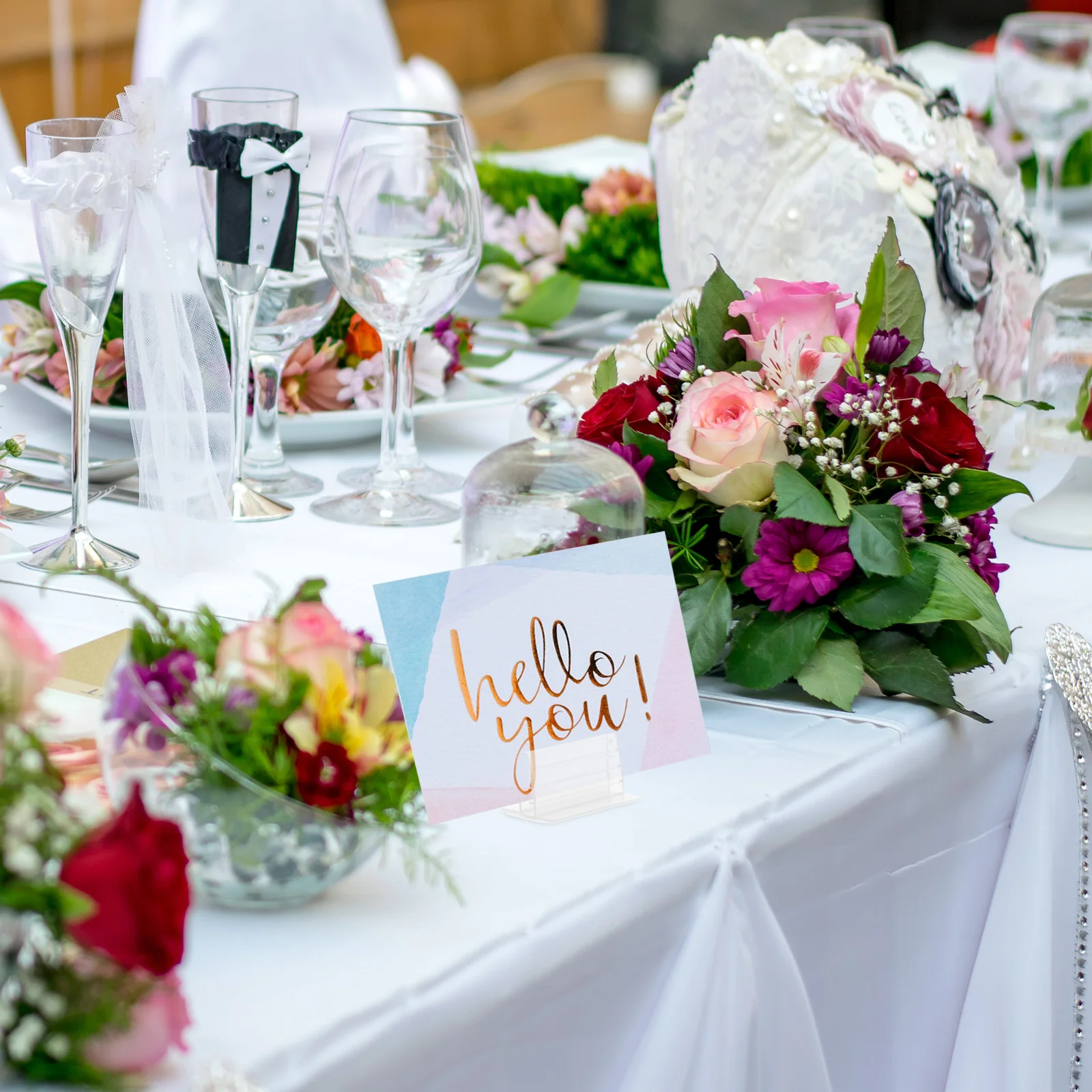 

20Pcs Sturdy Sneeze Panel Holders Compact Lightweight Sign Holders for Photos Memos Menus Name Cards Table Numbers