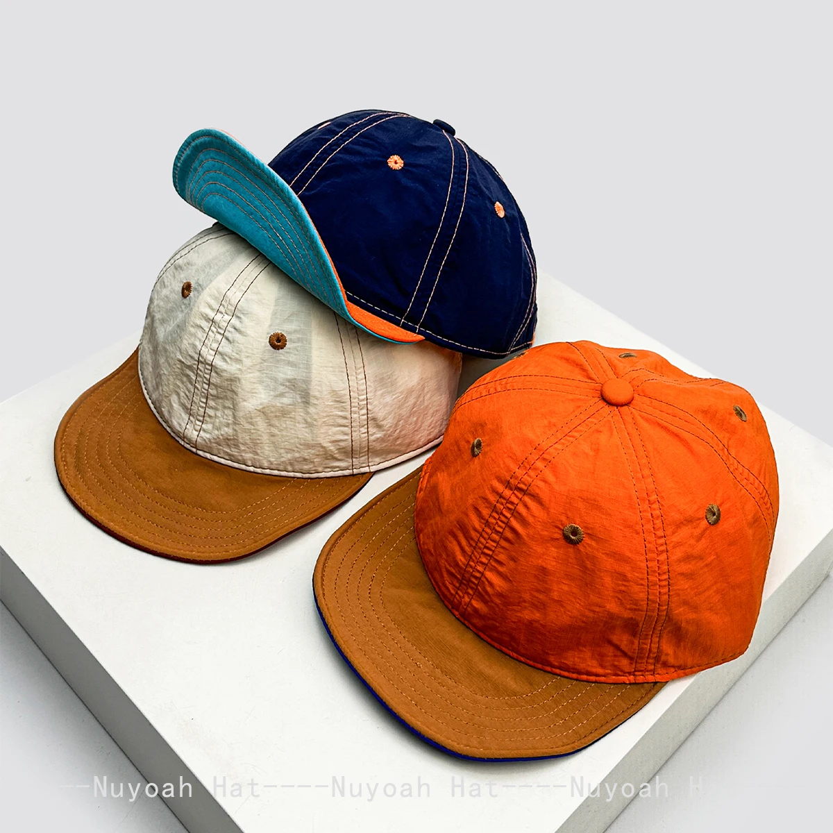 

New Men Women Quick-dry Color Block Letters Baseball Hats Sunshade Outdoor Versatile Foldable flat eaves Peaked Caps Fashion ins