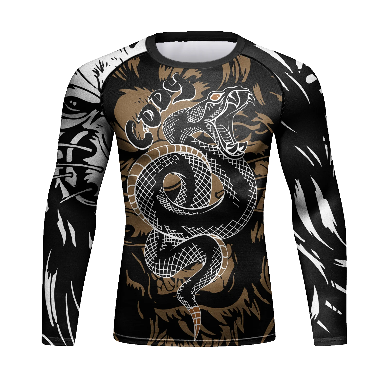 Cody lundin Professional Print Long Sleeve Shirt For Men Muay Thai Compression No Gi Jiu Jitsu Rashguard for Boxing Fight Wear