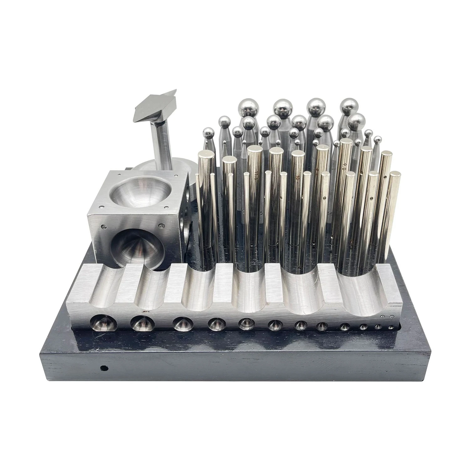 Kinway Professional Jewelry To - Dapping Block And Punch Set Jewelry Doming review and price