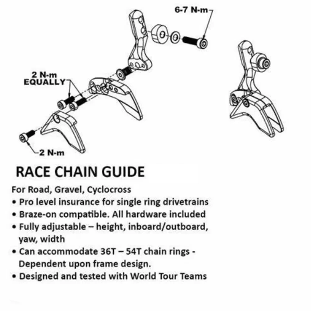Pro Braze-on Chain Catcher with Universal Power Meter Magnet-Road Bike chain guard protecter