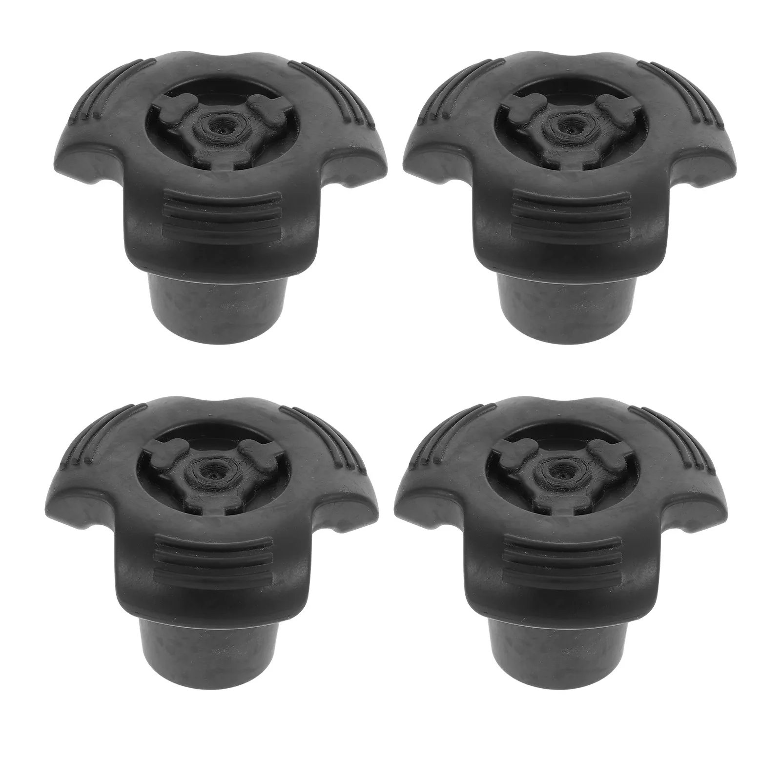 4Pcs Crutch Leg Mat Anti-Skid Rubber Metal Crutch Stick Feet Cover Protective Walker Pads for Parquet Wooden Floor