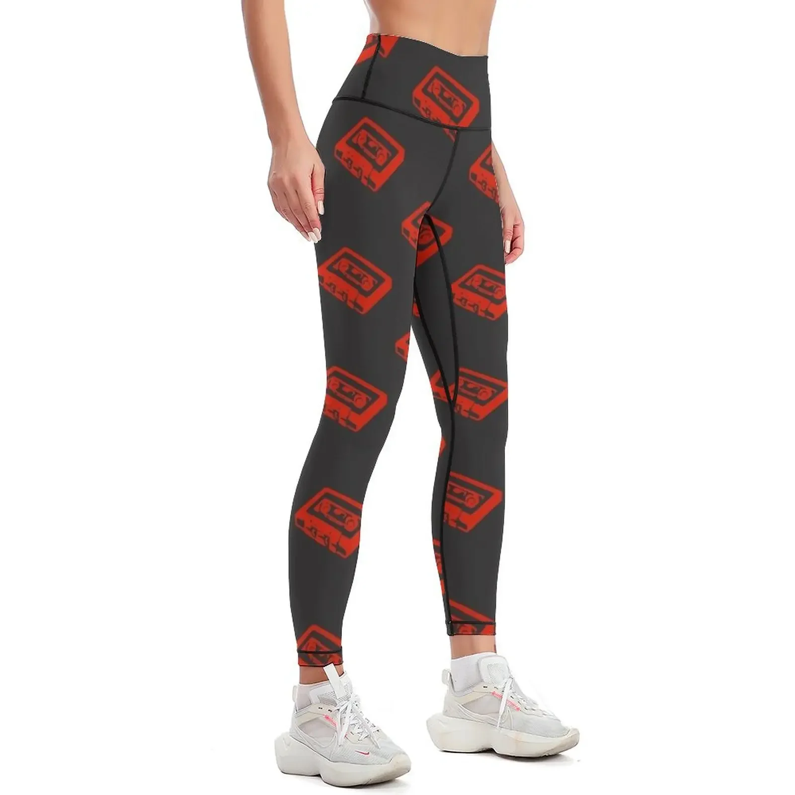 Cassette tape Leggings Sports female gym sportswear woman Womens Leggings