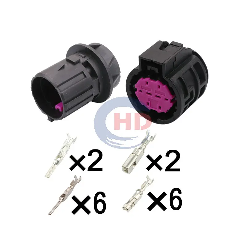 

1-20 sets 8 Pin auto wiring harness plug cable electric plug connector HD081-1.5-2.8-11 HD081-1.5-2.8-21