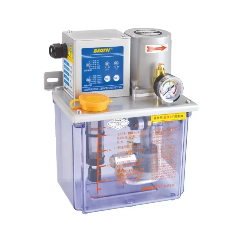 CHina BAOTN OEM Plastic Electric Automatic Small Portable Lubrication Gear Oil Pump Used For Lathe Machine