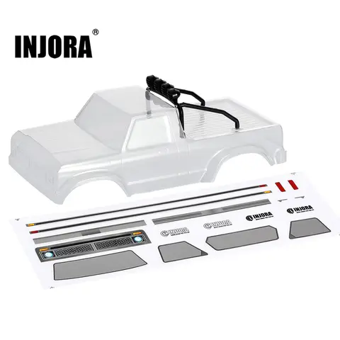 INJORA F150 Genomskinlig Kaross med Överrullningsbur för 1/24 RC Crawler Bil Axial SCX24 Uppgraderingsdelar 8 best sales axiella scx24-kroppar - №4