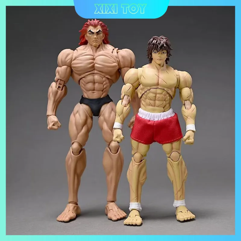 Hanma Yujiro Baki Joint Movable Action Figure Toy, PVC Modelo Collectible, Decorações Desktop, Ornamento Estátua, Presente, 18cm