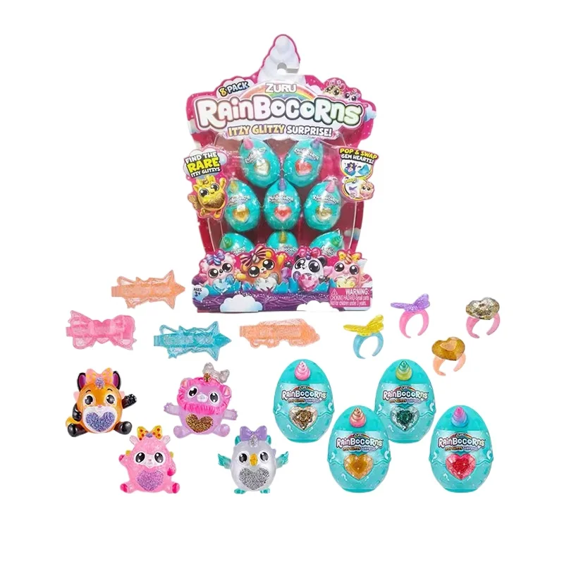 سلسلة ZURU حول Yunbo Rainbow Egg Super Mini Dinosaur Egg Unicorn Doll صندوق أعمى ألعاب الذكور والإناث هدية عيد ميلاد #6