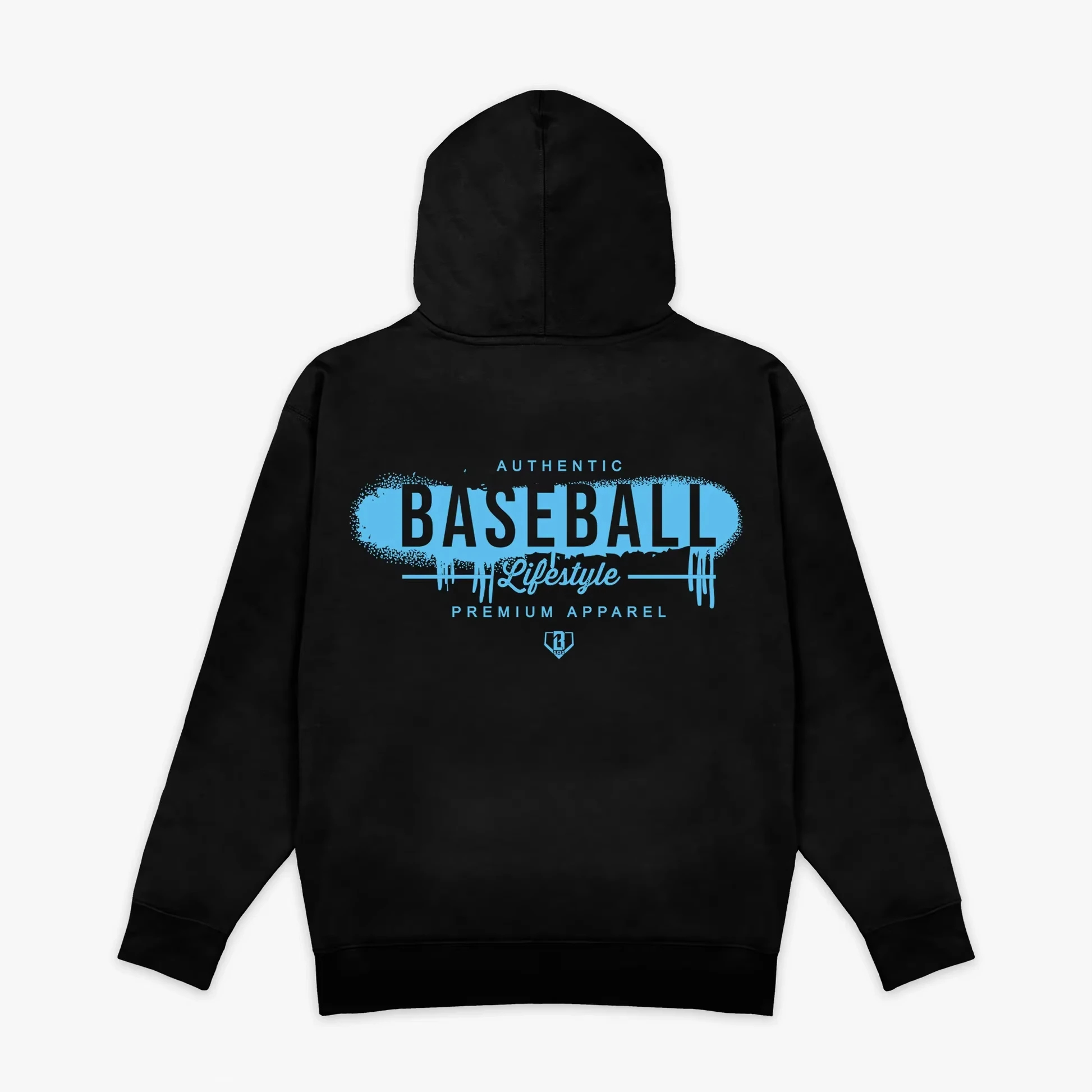 2026 New Vandal Hoodie Black & Light Blue Baseball Lifestyle 101 Letter Graphic Men's Casual Pullover Hooded Sweatshirt