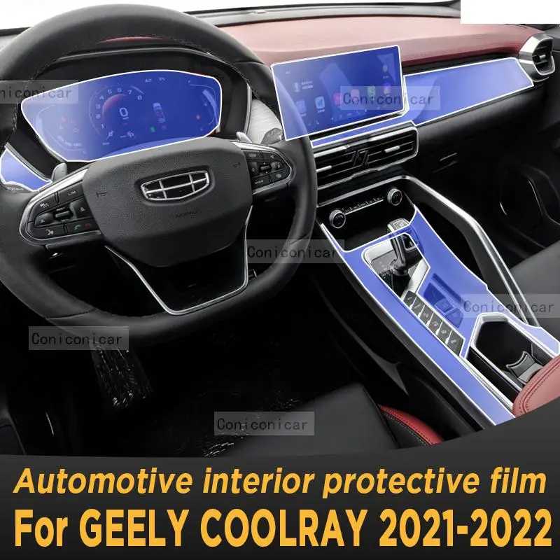 

For GEELY COOLRAY 2022 2021 Gearbox Panel Navigation Automotive Interior Screen Protective Film TPU Anti-Scratch Sticker