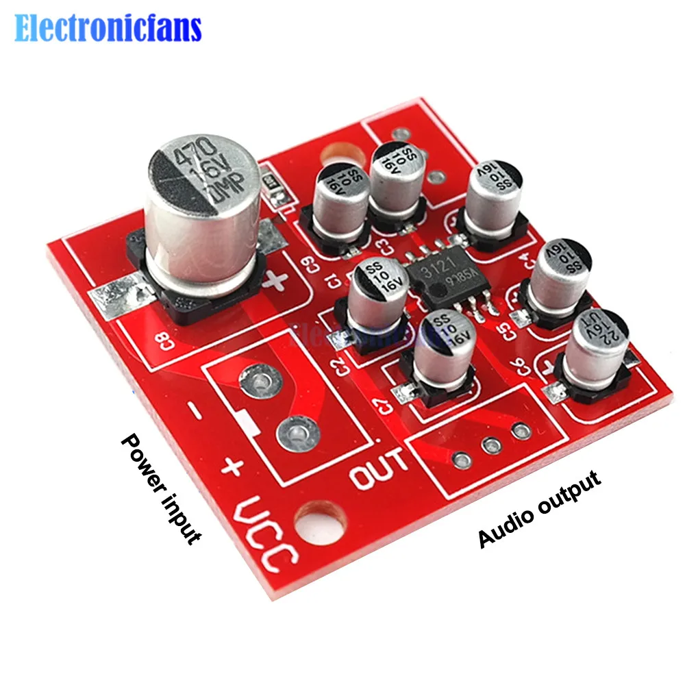 DC 5-15V BA3121 2 Channel Common Ground Noise Cancellation Board Module Stable Power Amplifier AMP Board for Car Computer