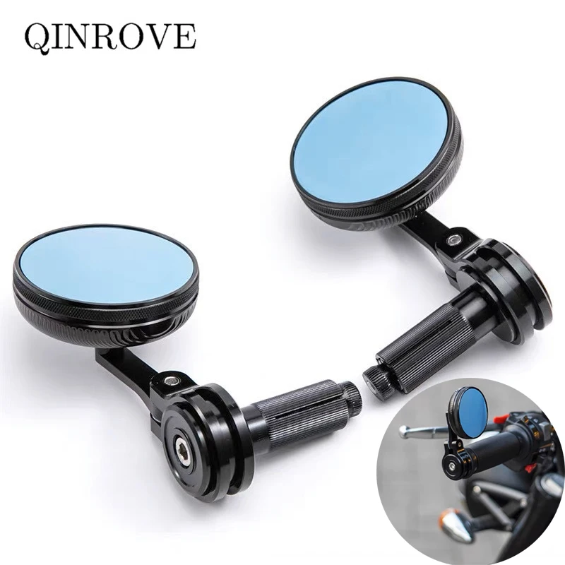 

Aluminum Alloy 22mm Handlebar End Mirror Motorcycle Small Mirror Universal For Kymco downtown 300i AK 550 Zontes 125 350 VOGE