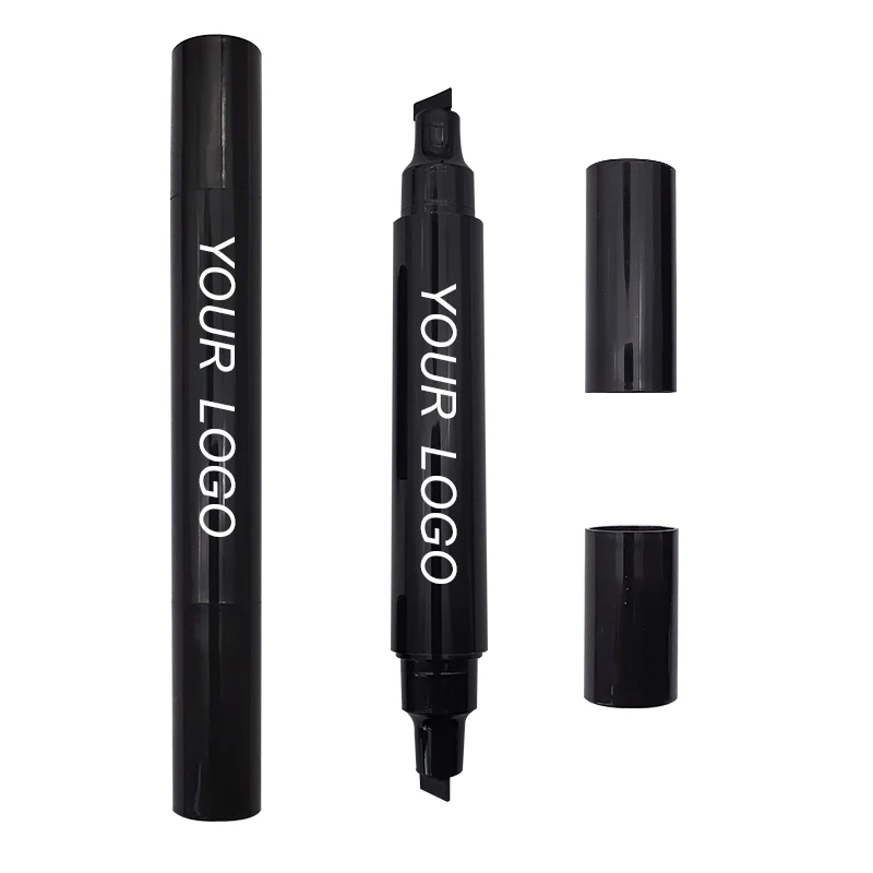 Double End Vegan Waterproof Stamp Liquid Eye Liner Private Label Eye Liner Pen Eraser Custom Wholesale Makeup