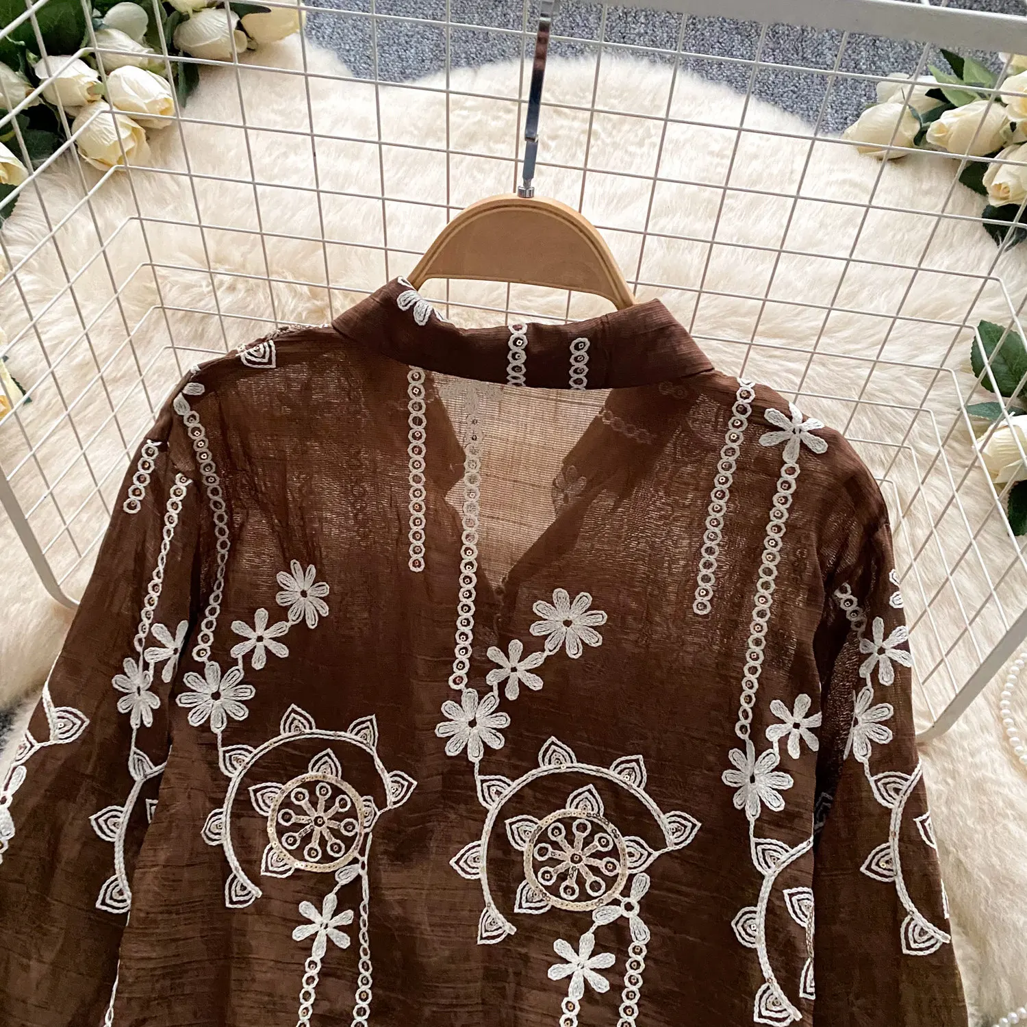 Camicia Primaverile da Donna c - Embroidery Cardigan recensione e prezzo