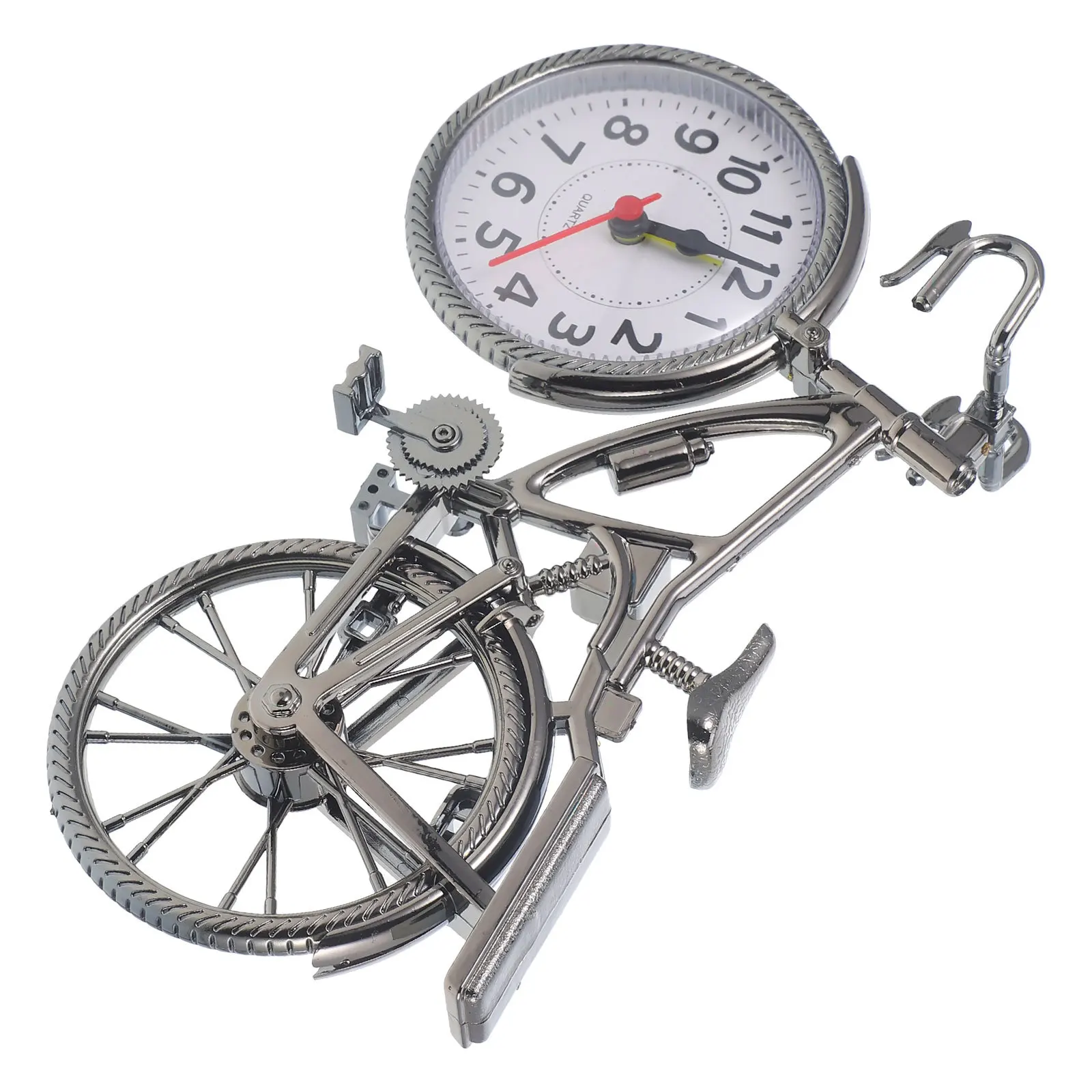 

Vintage Bicycle Shape Alarm Clock Retro Desk Clock Exquisite Gift for Friends Home Accessory Dormitory Accessory