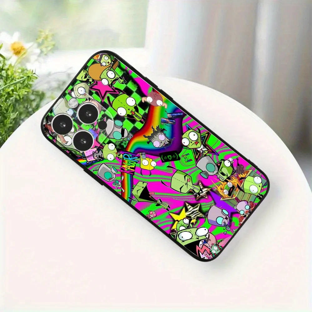 حافظة هاتف مطبوعة باللون الأخضر لهاتف 11/12/13/14/15/16 17Pro Max Plus، #4