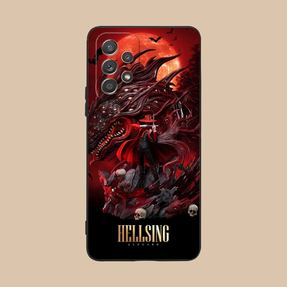 Mobile Alucard Hellsing Smart Cell Phone Case for Samsung M55 35 15 54 34 14 33 23 13 42 32 22 F55 23 12 5G Black Cover Shell