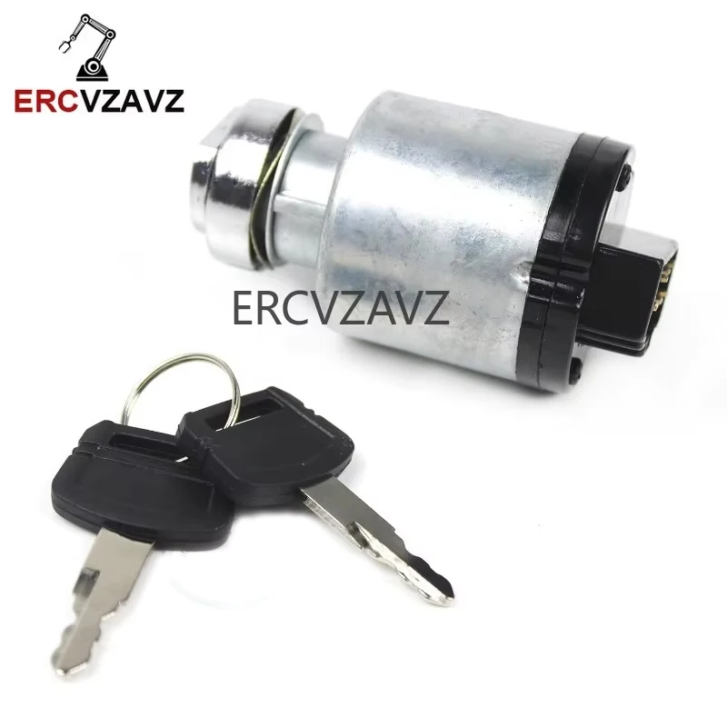 Ignition Switch Excavator Starter Switch with 2 Keys for Hitachi Zaxis ZX330 ZX200-1 ZAX200 Starter Motor Parts