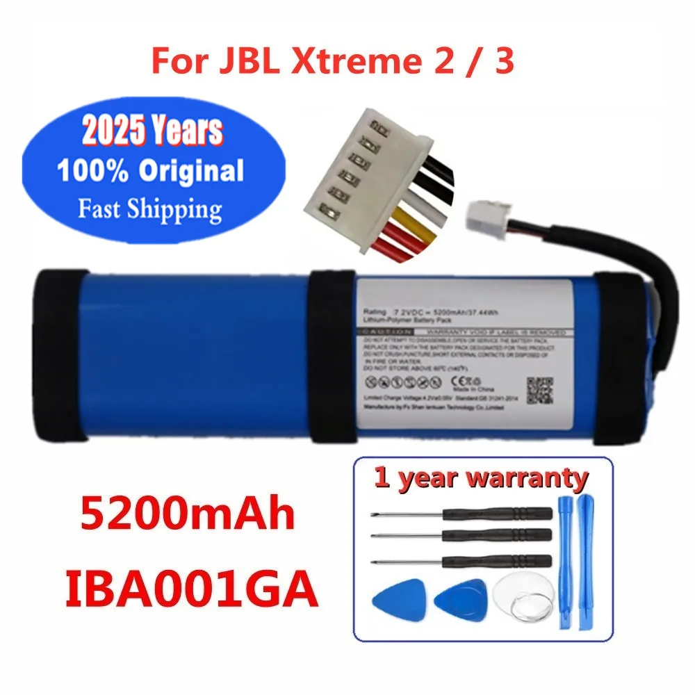 2025 Years Original Player Speaker Battery For JBL Xtreme 2 Xtreme2 / Xtreme 3 Xtreme3 IBA001GA Loudspeaker Bateria Batteries