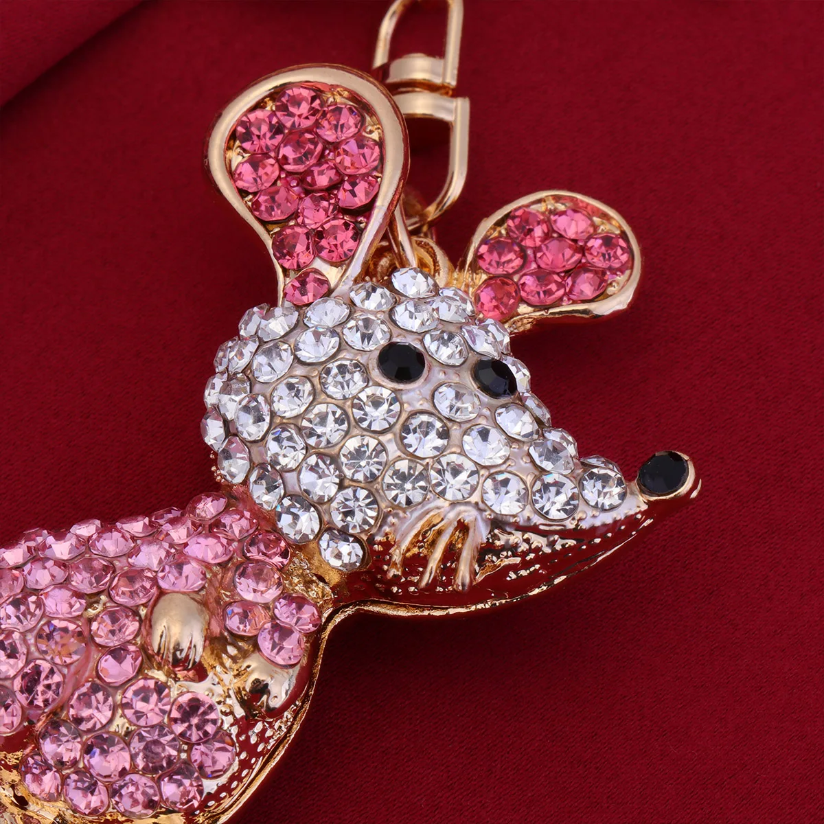 

Alloy Mouse Keychain Durable Material Creative Fashion Pendants Gifts Bag Car Decor Mouse Key Ring Pendant Accessory