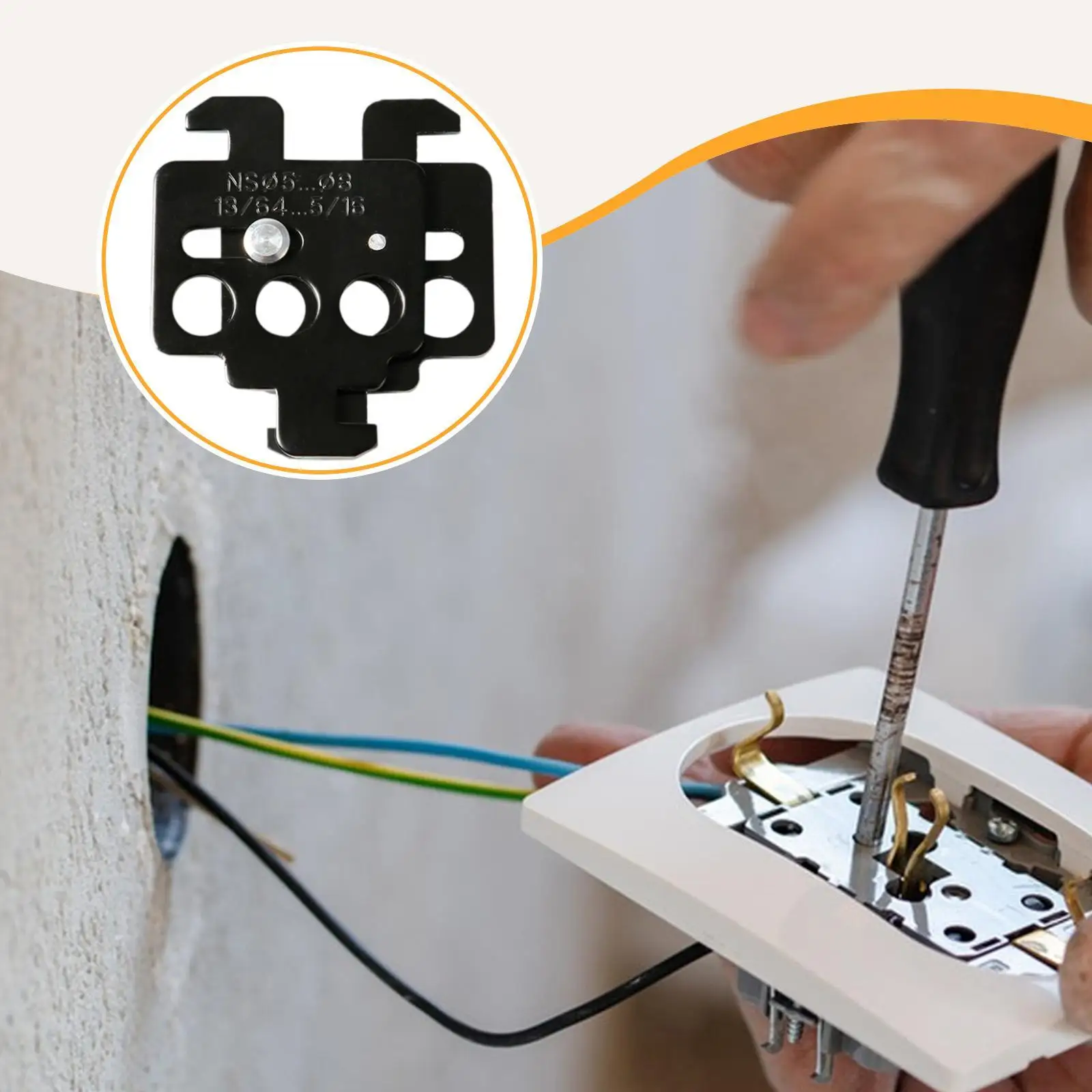 Miniature Circuit Breaker Lockout Device Multi Hole Energy Circuit Breaker Lock Hasp for Electrical Work