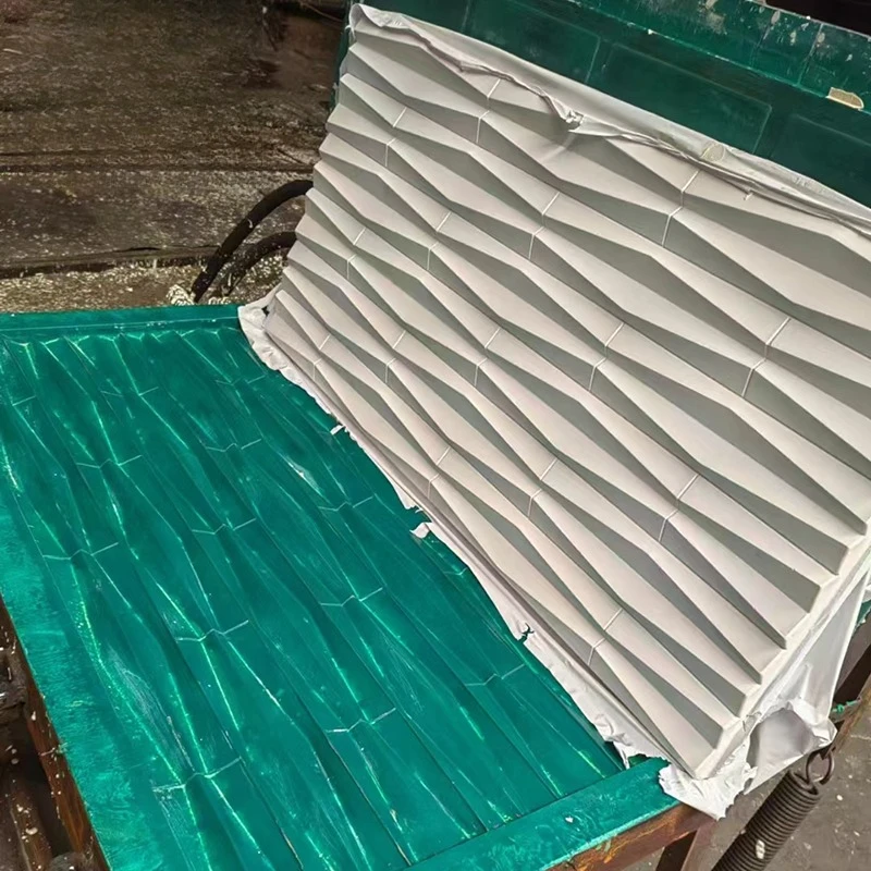 

Concrete silicone rubber polyurethane artificial stone 3D stone wall mold