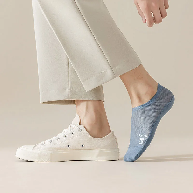 3 pares de calcetines invisibles ultracómodos para hombre, calcetines ligeros de malla transpirable de colores sólidos para mujer, resistentes al sudor, fáciles y suaves