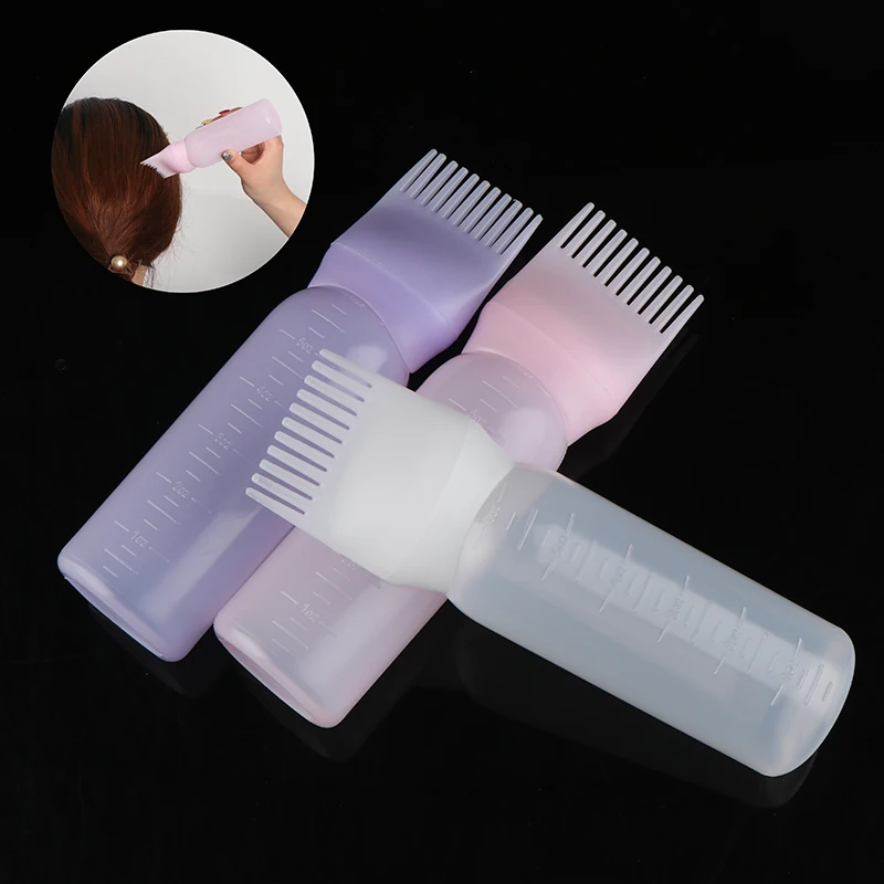 Hair Dye Applicator Dyeing Shampoo Bottle Oil Comb Hair Dye Bottle Applicator Tools Styling Tool Hair Coloring Brush Bottles