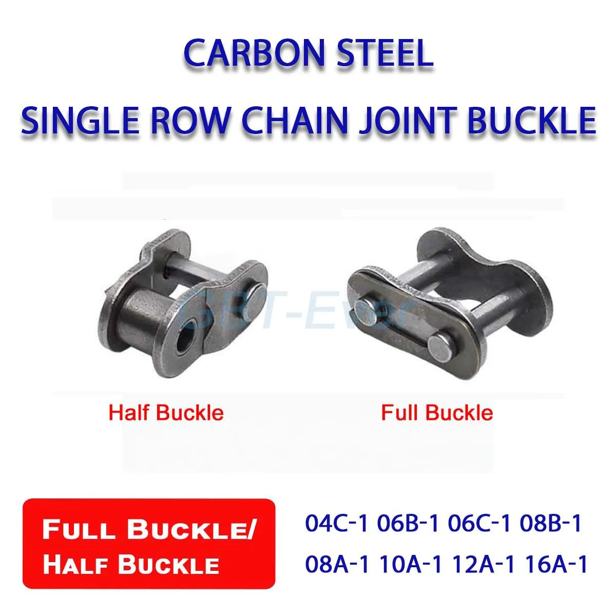 

1-10Pcs Chain Joint Buckle Full Half Buckle Carbon Steel 04C 06B 08A 08B 10A 12A Single Rows Short Pitch Roller Chain Joint Link
